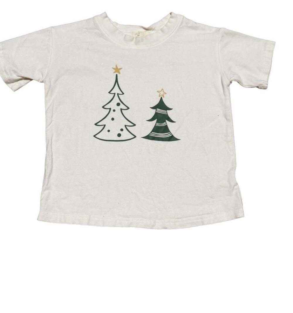 Shop Atlas Grey Peace on Earth Christmas Tree T-Shirt